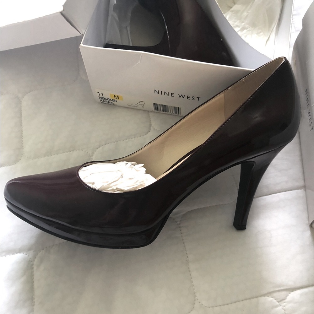 Nine West size 11 patent heels and Satin 👠 heels- 2 pair